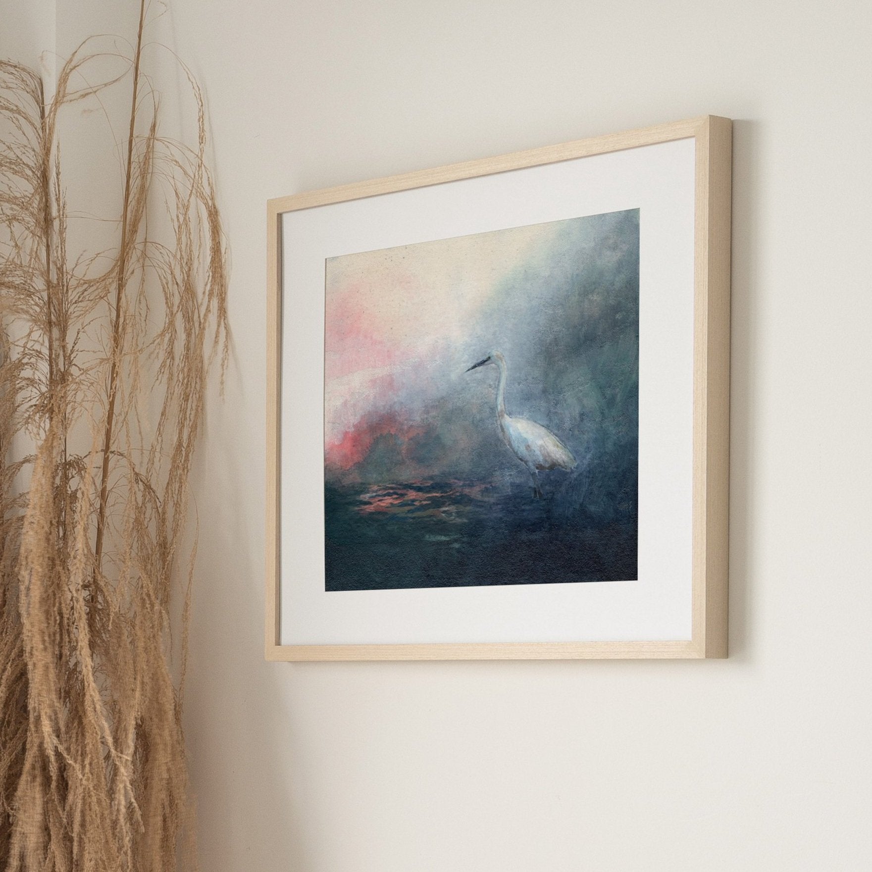 Morning Heron Print