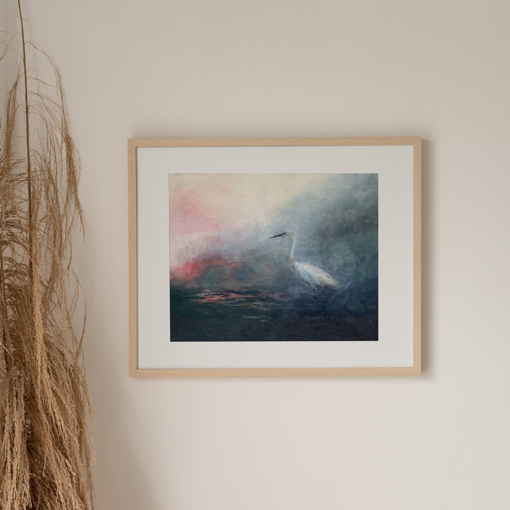 Morning Heron Print
